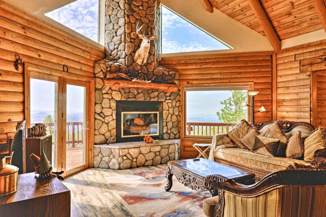 Stunning Log Cabin With Great Views, Firepit, Deck Near Twain Hart Sonora Exterior foto